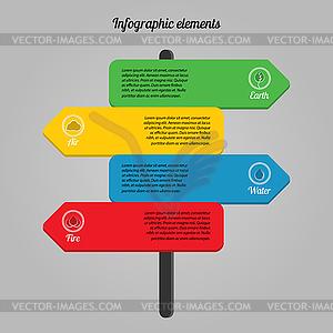 Ecological infographic elements - vector image