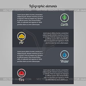 Ecological infographic elements - vector clipart