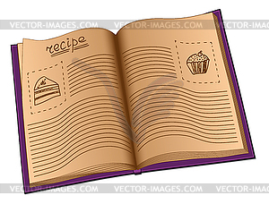 Receipe book - vector image