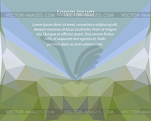 Abstract geometric background with polygons - vector image