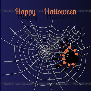 Halloween greeting card - vector clipart
