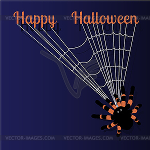 Halloween greeting card with space for text - stock vector clipart