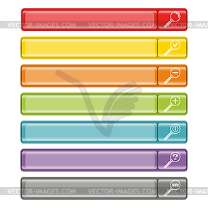 Search button bar set  - vector clipart