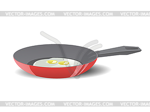 Frying pan - vector image