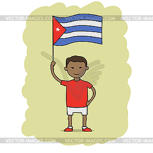 Куба флаг - иллюстрация в векторе
