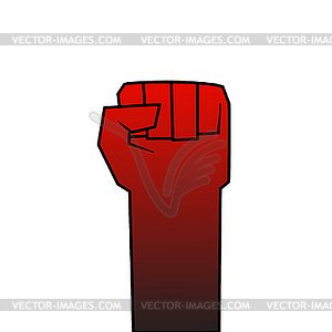 Revolution fist - stock vector clipart