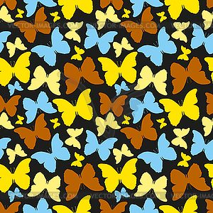 Seamless pattern with decorative colorful - vector image