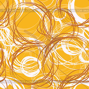 Seamless pattern with abstract doodle ornament - vector clipart