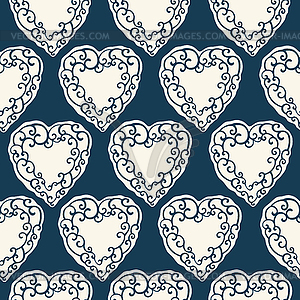 Seamless pattern with decorative doodle ornamental - vector clipart