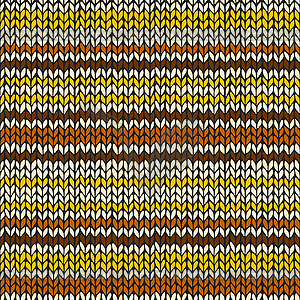 Seamless pattern with knitted stripes - vector clip art