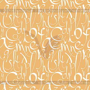 Seamless pattern with decorative letters - vector image