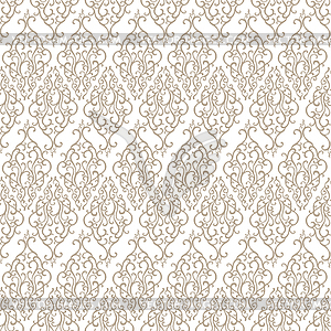 Seamless pattern with abstract damask doodle - vector clip art