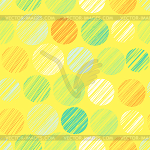 Seamless pattern with polka dot ornament. Abstract - vector clipart