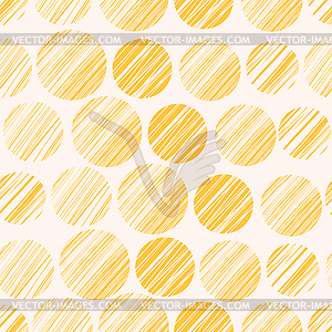 Seamless pattern with polka dot ornament. Abstract - vector clipart