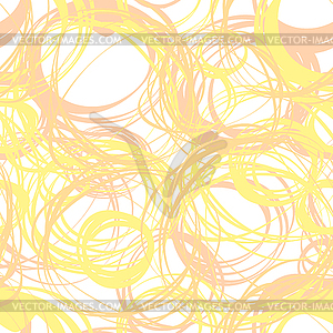Seamless pattern with abstract circle doodle - vector image