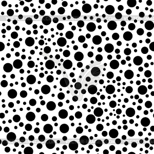 Abstract geometric polka dot seamless pattern - vector image