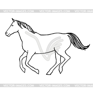 running horse clip art