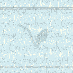 Seamless pattern with letters - vector clip art