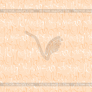 Seamless pattern with decorative letters - vector clipart