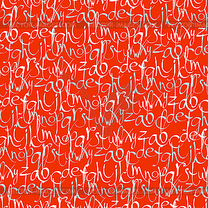 Seamless pattern with decorative letters - vector image