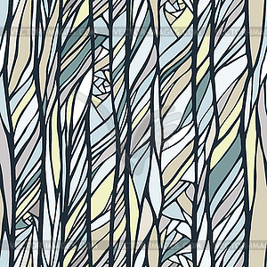 Seamless pattern with colorful abstract doodle - vector image