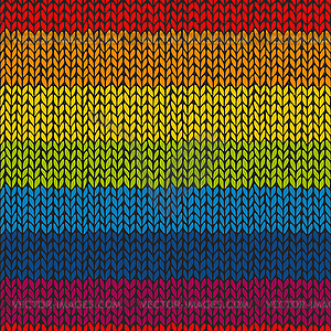 Seamless knitted background. Bright texture - royalty-free vector image