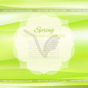 Blurred spring green abstract background - stock vector clipart