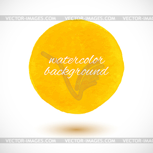 Background with watercolor sphere - vector clipart