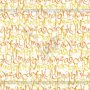 Seamless pattern with letters - vector image