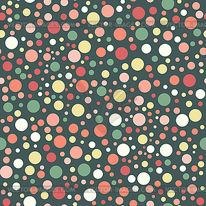 Seamless pattern, vintage polka dot texture - vector clipart