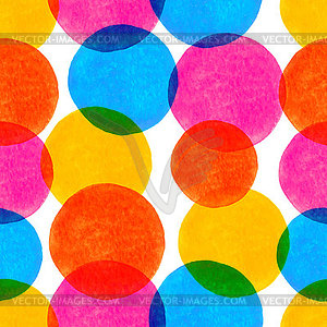 Seamless pattern with bright colorful watercolor - vector image