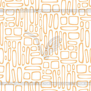 Seamless pattern with abstract doodle square texture - vector EPS clipart