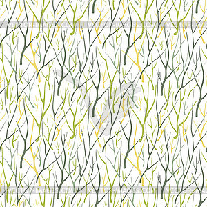 Seamless pattern with silhouette branches - vector EPS clipart