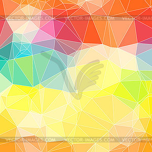 Triangle colorful abstract background. Template - vector clip art