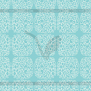 Seamless pattern with abstract geometric doodle - color vector clipart
