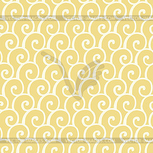 Seamless pattern with abstract doodle curly ornament - vector image