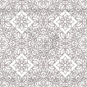 Seamless pattern with ethnic lace ornament - white & black vector clipart