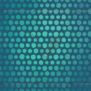 Seamless pattern with painted polka dot texture - vector clipart