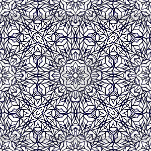 Seamless pattern with ethnic lace ornament - vector image