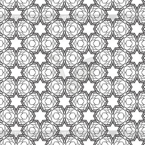 Seamless pattern with mosaic lace ornament - vector clip art