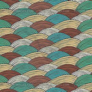 Seamless pattern with abstract waves texture - vector EPS clipart