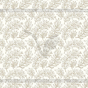 Seamless pattern decorative branches - vector image