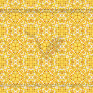 Seamless pattern with mosaic lace ornament - vector clipart