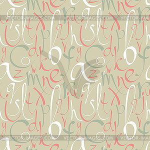 Seamless pattern with letters - vector image