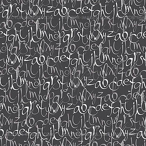 Seamless pattern with letters - vector image