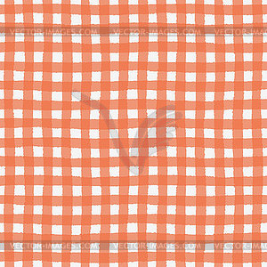 Seamless pattern with checkered geometric texture - color vector clipart