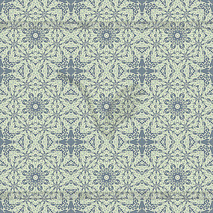 Seamless pattern with mosaic lace ornament - color vector clipart