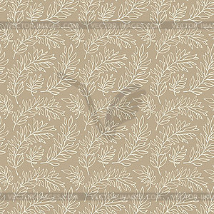 Seamless pattern decorative branches - vector image