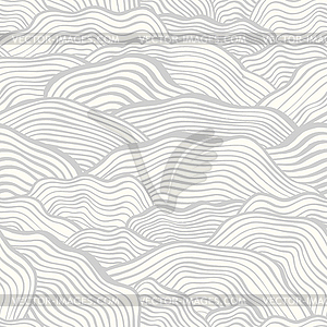 Seamless pattern with wavy scale texture - vector image