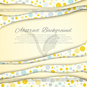 Polka dot seamless pattern with place for text - vector image